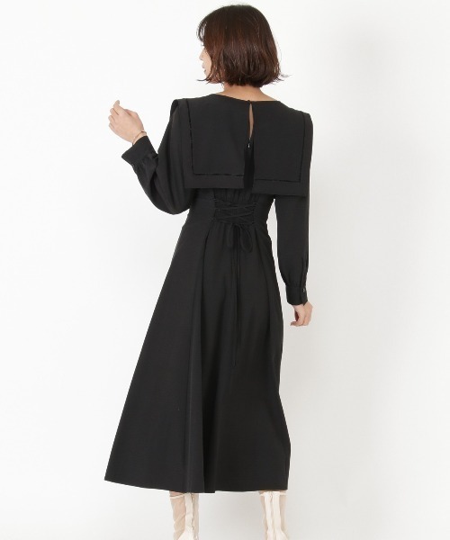 「AND COUTURE」 長袖ワンピース MEDIUM グリーン レディース_画像4