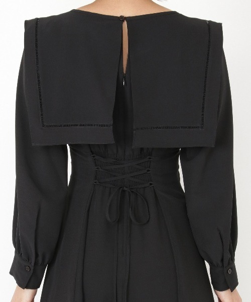 「AND COUTURE」 長袖ワンピース MEDIUM グリーン レディース_画像7