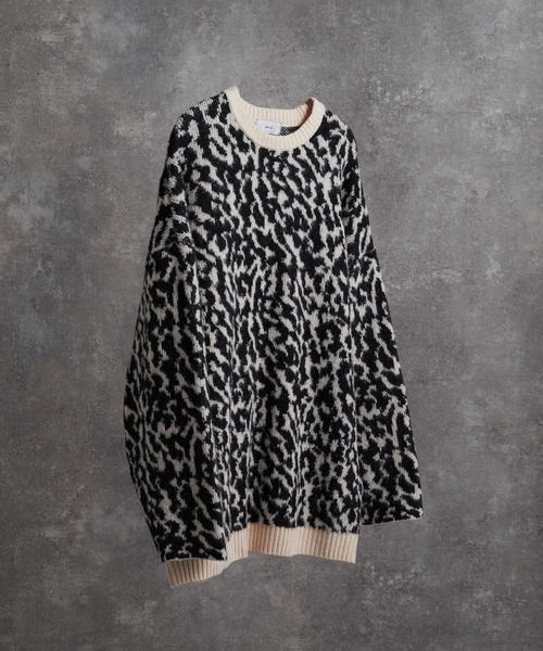 「ADRER」 長袖ニット SMALL グレー メンズ_画像7