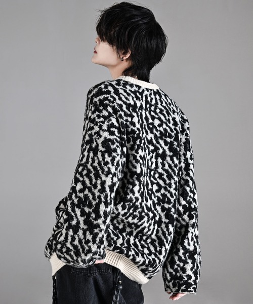 「ADRER」 長袖ニット SMALL グレー メンズ_画像8