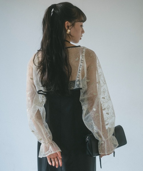 「VANNIE U」 キャミソールワンピース FREE ブラック レディース_画像6