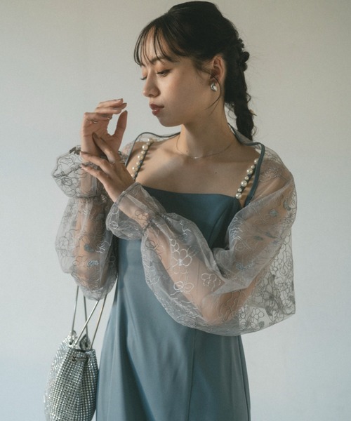 「VANNIE U」 キャミソールワンピース FREE ブラック レディース_画像7