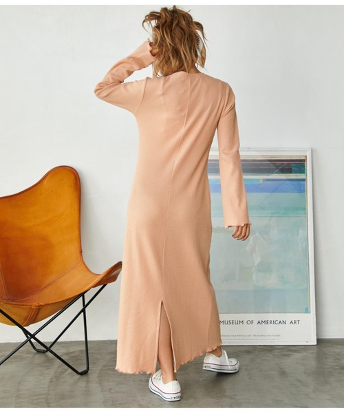 「anap mimpi」 長袖ワンピース FREE ベージュ系その他 レディース_画像6