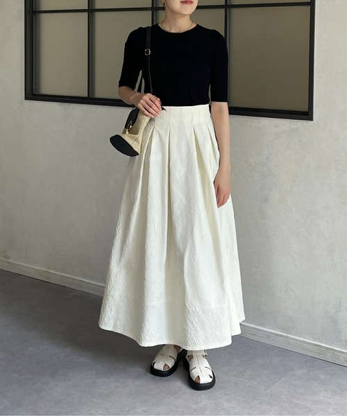 「Thevon」 フレアスカート FREE ブラック レディース_画像6