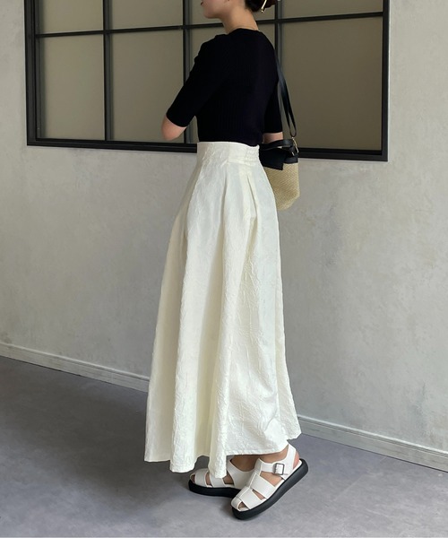 「Thevon」 フレアスカート FREE ブラック レディース_画像7