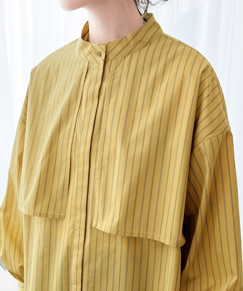 「ms+ ideal」 長袖ブラウス MEDIUM イエロー系その他 レディース_画像5