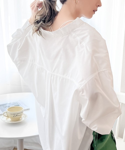 「ms+ ideal」 長袖ブラウス MEDIUM イエロー系その他 レディース_画像9