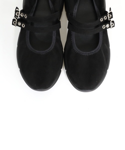 「hiamu」 シューズ 25.0cm ブラック レディース_画像2