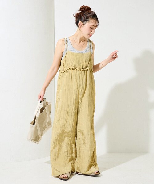 チャムス CHUMS All Over The Overall オーバーオール M BEIGE