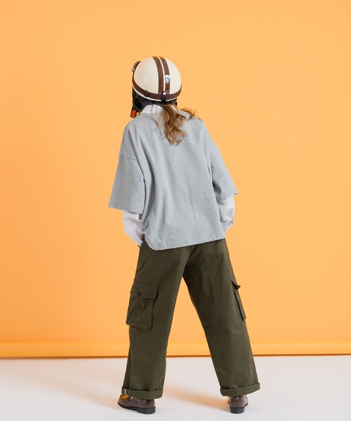 「MUHET」 カーゴパンツ SMALL カーキ レディース_画像4