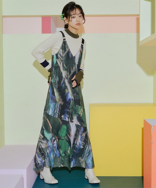 「miette」 サロペットスカート FREE ネイビー レディース_画像6