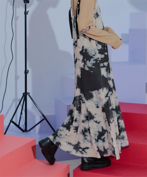 「miette」 サロペットスカート FREE ネイビー レディース_画像7