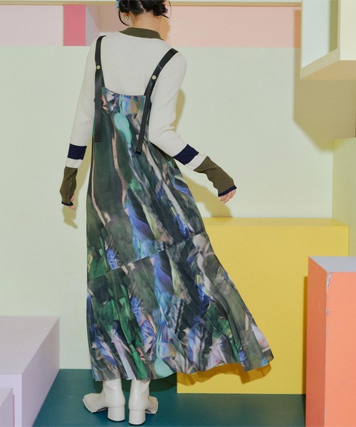 「miette」 サロペットスカート FREE ネイビー レディース_画像9