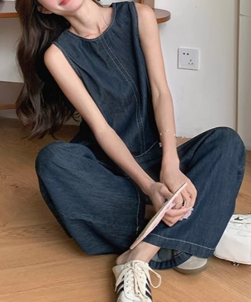 「FAVORITO」 セットアップ L ダークブルー レディース_画像8