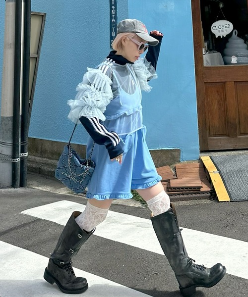 Alley Tokyo ブラウス シャツ 袖フリフリフラメンコシアーブラウス