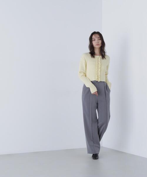 「NATURAL BEAUTY BASIC」 パンツ MEDIUM グレー レディース_画像8