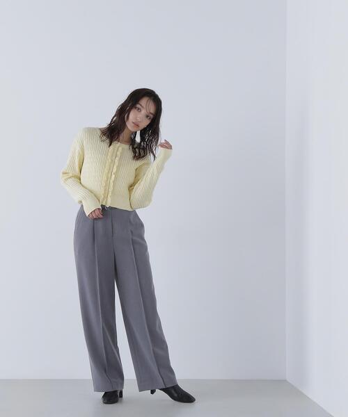 「NATURAL BEAUTY BASIC」 パンツ MEDIUM グレー レディース_画像9