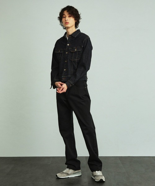 「Lee」 デニムジャケット SMALL ブラック系その他 メンズ_画像3