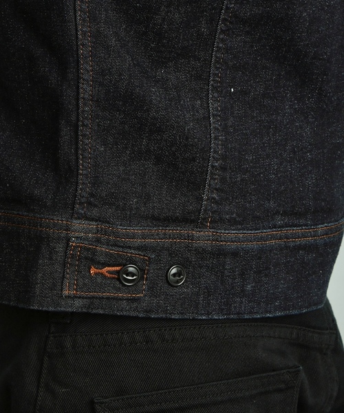 「Lee」 デニムジャケット SMALL ブラック系その他 メンズ_画像6