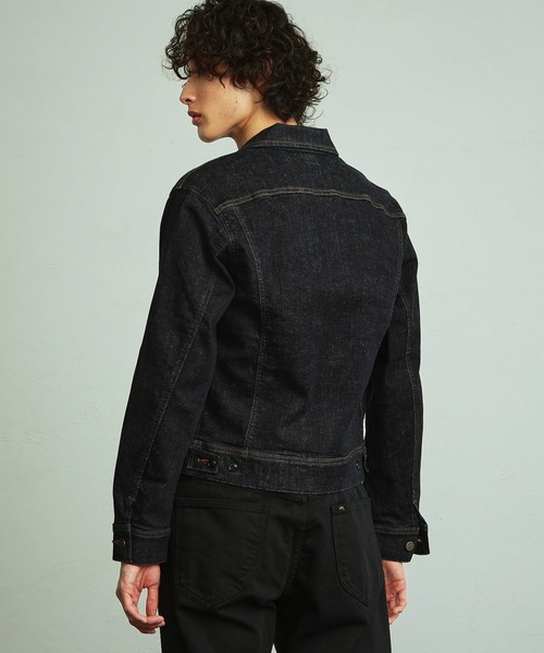 「Lee」 デニムジャケット SMALL ブラック系その他 メンズ_画像7