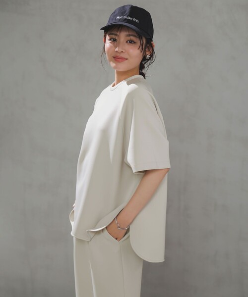 トレーナー スウェット BEAUTY FORM JERSEY light バックZIP プルオーバー レディースの画像