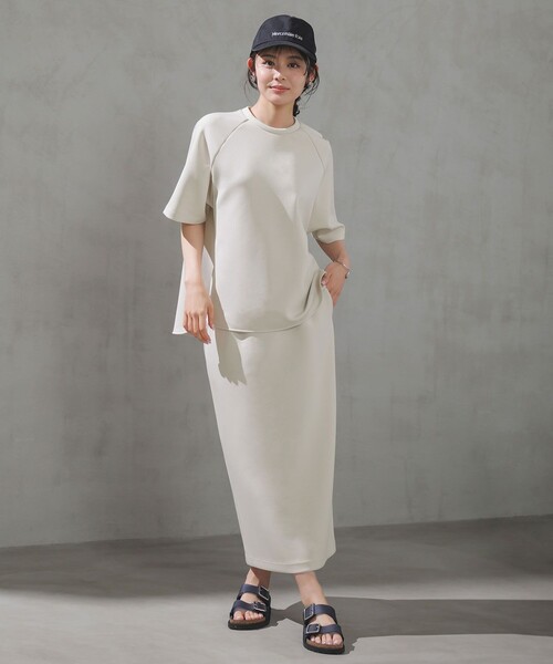 トレーナー スウェット BEAUTY FORM JERSEY light バックZIP プルオーバー レディースの画像