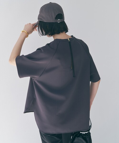 トレーナー スウェット BEAUTY FORM JERSEY light バックZIP プルオーバー レディースの画像