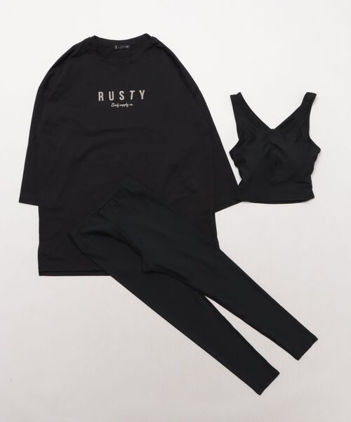 水着レディース（RUSTY）Mサイズ （元値¥12,600）【値下げ交渉可】 RUSTY（ラスティ） 水着 水陸両用 ラッシュガード レギンス スポーツ