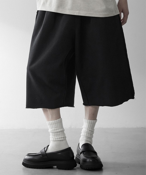 RUUBON ワイドパンツ スウェットパンツ ジャージ 「RUUBON」cutoff