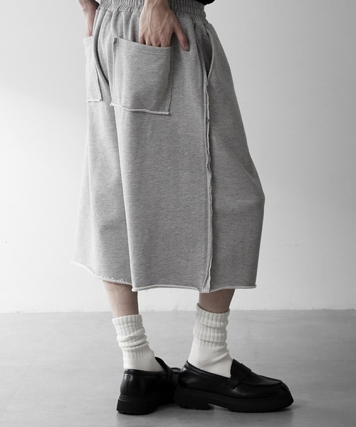 RUUBON ワイドパンツ スウェットパンツ ジャージ 「RUUBON」cutoff