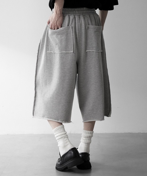 RUUBON ワイドパンツ スウェットパンツ ジャージ 「RUUBON」cutoff