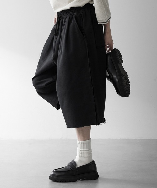 RUUBON ワイドパンツ スウェットパンツ ジャージ 「RUUBON」cutoff