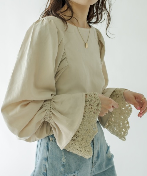 「mystic」 長袖ブラウス FREE ブラック レディース_画像2