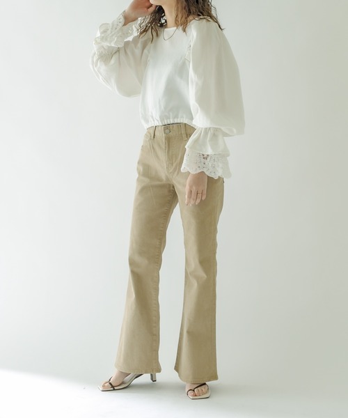 「mystic」 長袖ブラウス FREE ブラック レディース_画像6