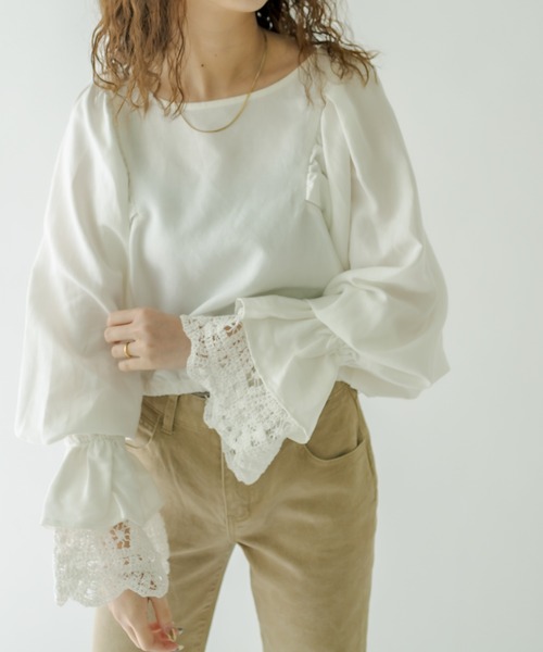 「mystic」 長袖ブラウス FREE ブラック レディース_画像9