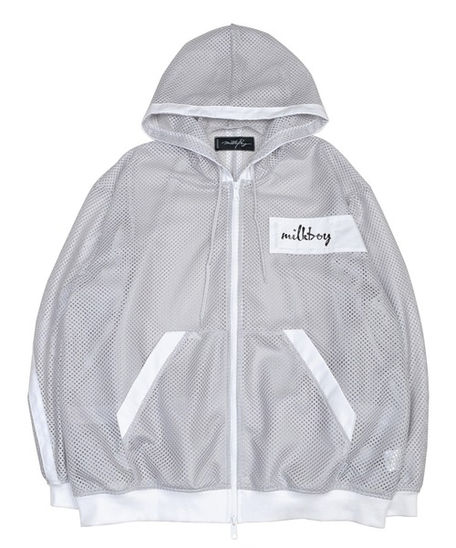 パーカー MESHED ZIP パーカー メンズ レディースの画像