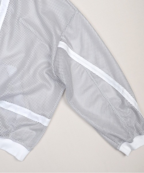 パーカー MESHED ZIP パーカー メンズ レディースの画像