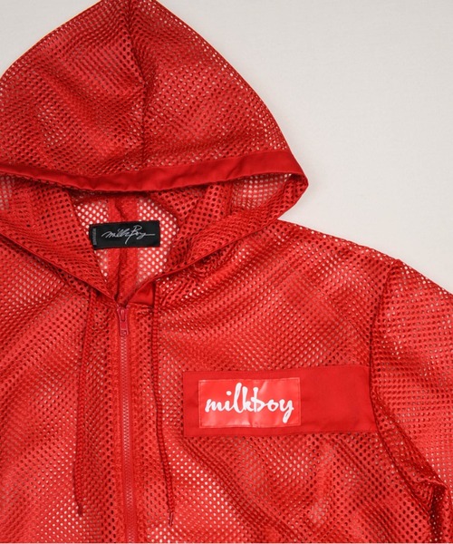 パーカー MESHED ZIP パーカー メンズ レディースの画像