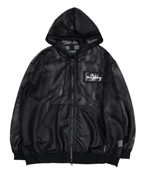 パーカー MESHED ZIP パーカー メンズ レディースの画像