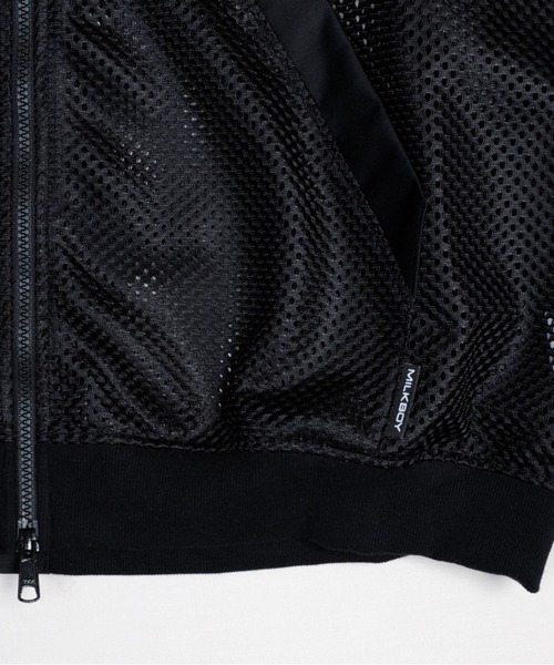 パーカー MESHED ZIP パーカー メンズ レディースの画像