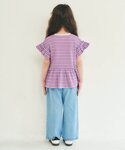 tシャツ フラワーワッペンペプラムモチーフ半袖...の詳細画像3