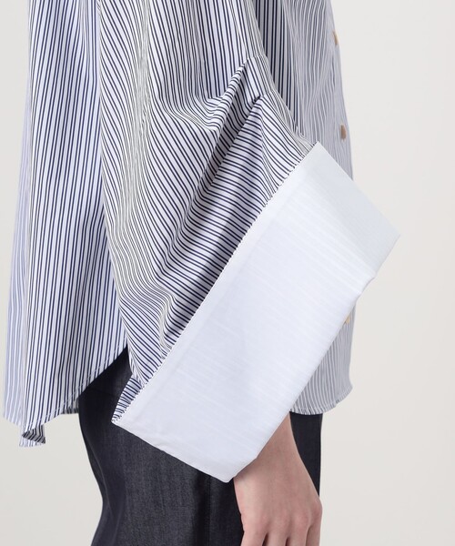 ブラウス シャツ palmer//harding Intention ストライプ シャツ レディースの画像