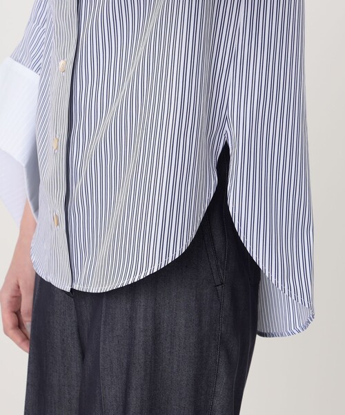 ブラウス シャツ palmer//harding Intention ストライプ シャツ レディースの画像