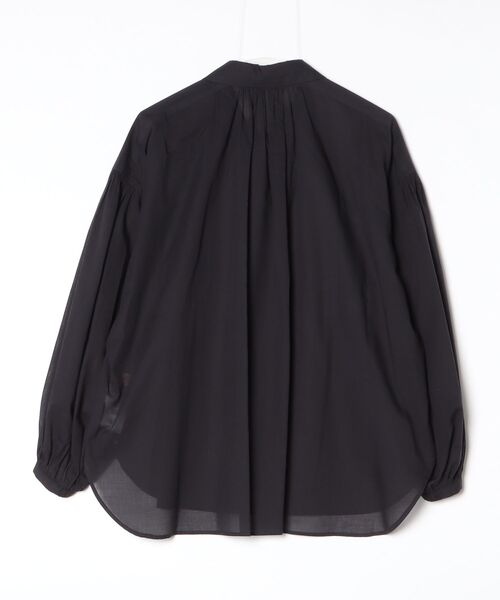 ブラウス シャツ Robes＆Confections/ローブス＆コンフェクションズ/コンパクトコットンローンシャンブレーギャザーシャツ レディースの画像