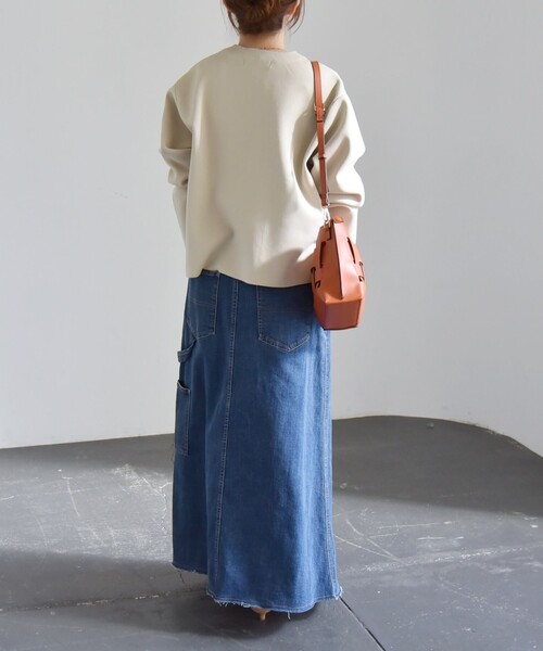 「quaranciel」 ノーカラージャケット ONE SIZE ベージュ レディース_画像3