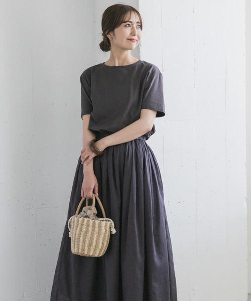 「URBAN RESEARCH DOORS」 ドッキングワンピース MEDIUM チャコールグレー レディースの画像