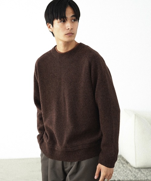 「WYM LIDNM」 長袖ニット M グレー メンズ_画像2