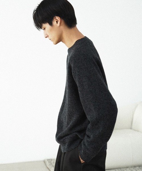 「WYM LIDNM」 長袖ニット M グレー メンズ_画像7