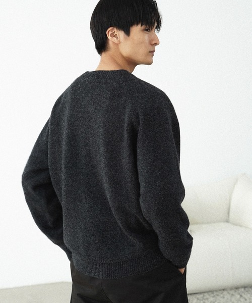 「WYM LIDNM」 長袖ニット M グレー メンズ_画像8