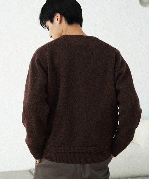 「WYM LIDNM」 長袖ニット M グレー メンズ_画像10